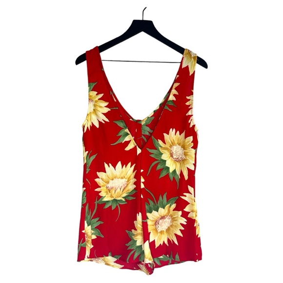 SHOW ME YOUR MUMU Red Floral Romper - Picture 2 of 3
